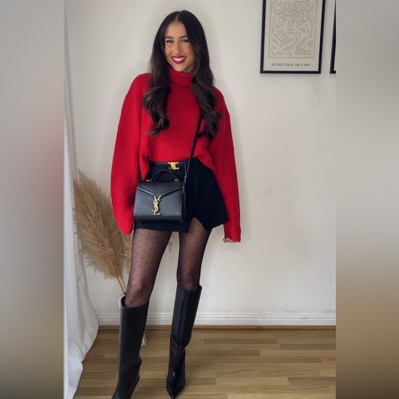 H&M red knit sweater - Picture 2 of 12